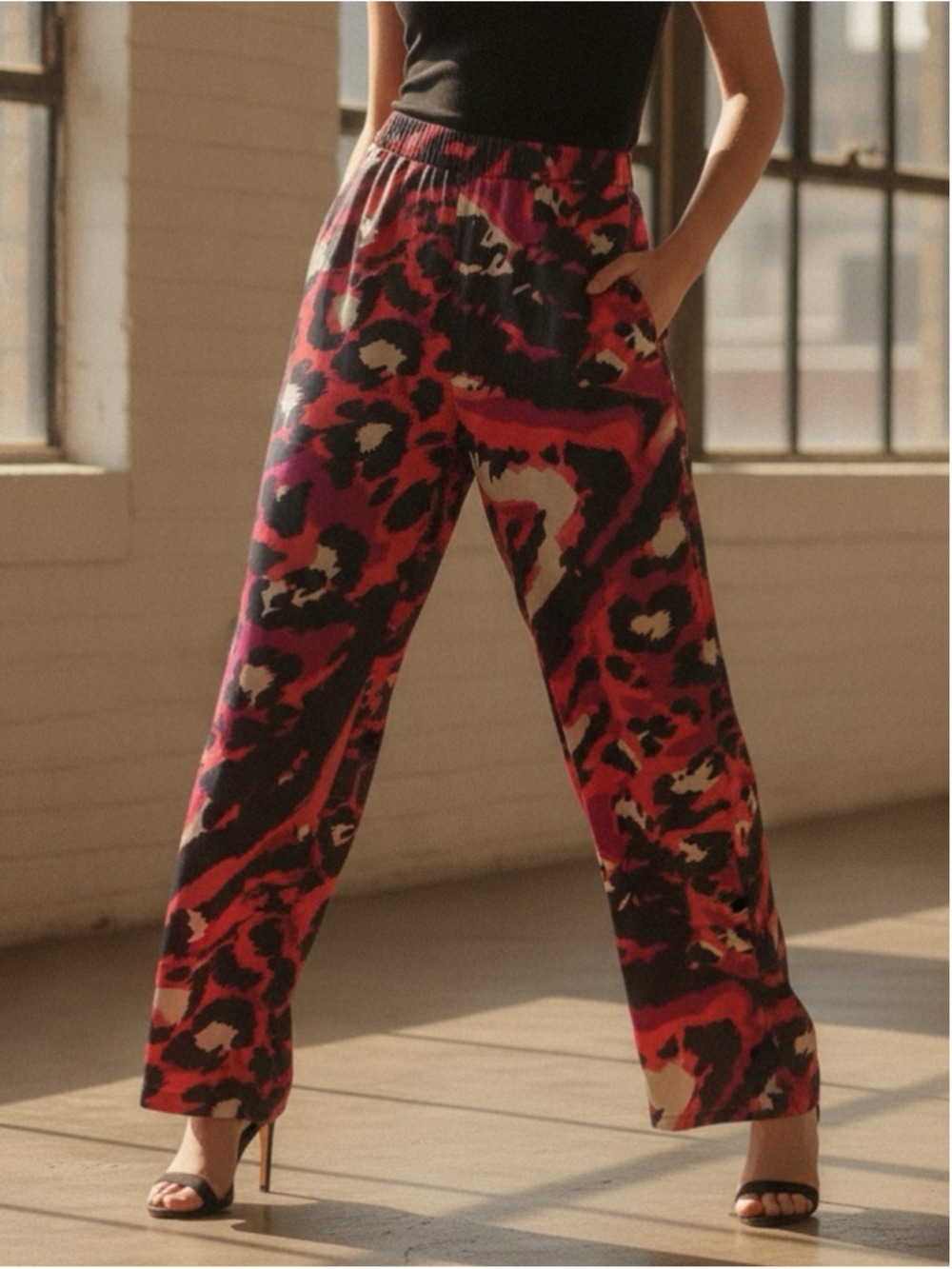 Live 4 Truth Wide-leg Satin Palazzo Pants Women’s Size L